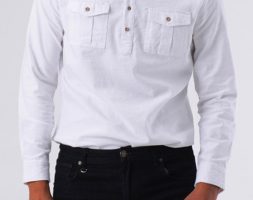 Ericdress Button Korean Plain Single-Breasted Men’s Shirt