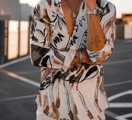 Ericdress Button Lapel Plant Single-Breasted Men’s Shirt