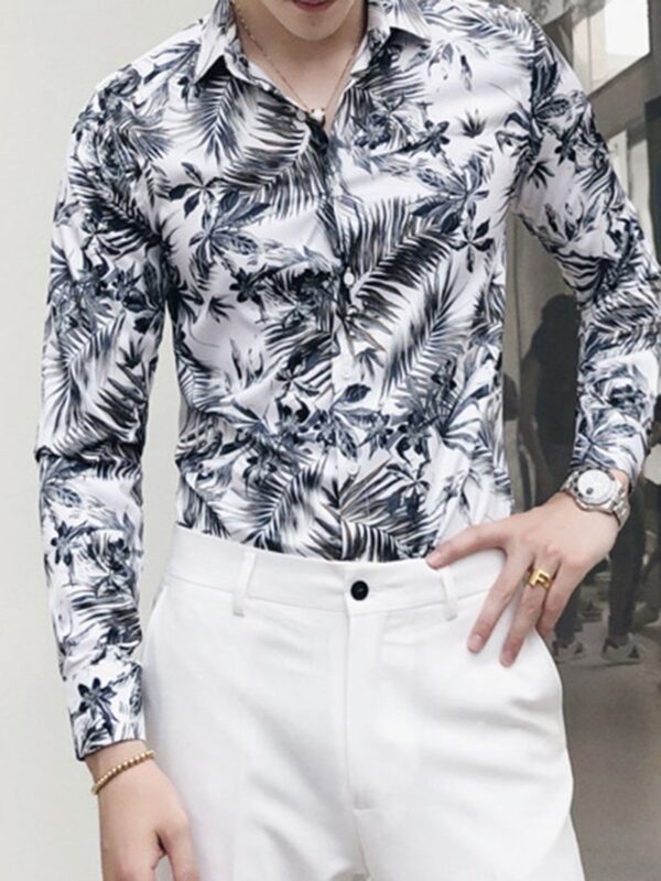 Ericdress Button Plant Korean Spring Loose Men's Shirt