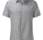 Ericdress Button Stripe Lapel Single-Breasted Men’s Shirt