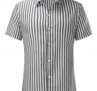 Ericdress Button Stripe Lapel Single-Breasted Men’s Shirt