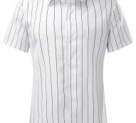 Ericdress Button Stripe Lapel Single-Breasted Men’s Shirt