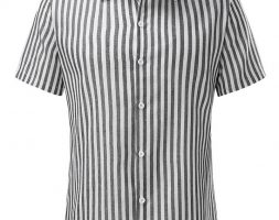 Ericdress Button Stripe Lapel Single-Breasted Men’s Shirt