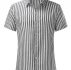 Ericdress Button Stripe Lapel Single-Breasted Men’s Shirt