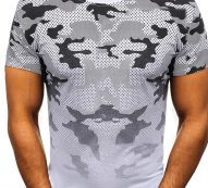 Ericdress Camouflage Round Neck Casual Slim Mens T-shirt