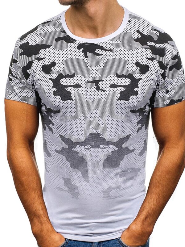 Ericdress Camouflage Round Neck Casual Slim Mens T-shirt