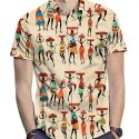 Ericdress Cartoon Casual Lapel Summer Single-Breasted Men’s Shirt