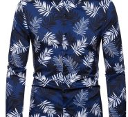 Ericdress Casual Button Lapel Slim Single-Breasted Men’s Shirt