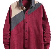 Ericdress Casual Color Block Patchwork Loose Fall Men’s Shirt