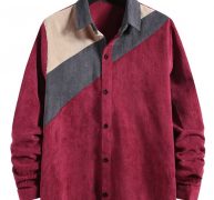 Ericdress Casual Color Block Patchwork Loose Fall Men’s Shirt