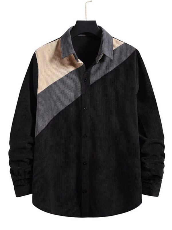 Ericdress Casual Color Block Patchwork Loose Fall Men's Shirt