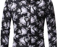 Ericdress Casual Floral Pocket Single-Breasted Fall Men’s Shirt