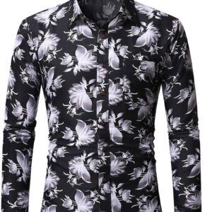 Ericdress Casual Floral Pocket Single-Breasted Fall Men's Shirt