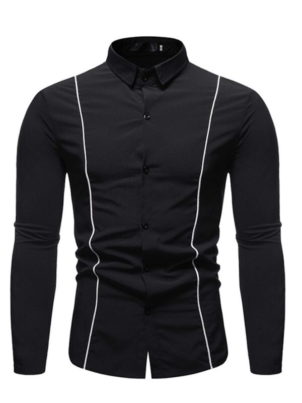 Ericdress Casual Lapel Button Single-Breasted Slim Men's Shirt