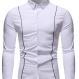 Ericdress Casual Lapel Button Single-Breasted Slim Men’s Shirt
