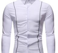 Ericdress Casual Lapel Button Single-Breasted Slim Men’s Shirt
