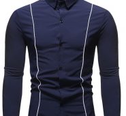 Ericdress Casual Lapel Button Single-Breasted Slim Men’s Shirt