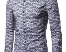 Ericdress Casual Lapel Button Slim Single-Breasted Men’s Shirt