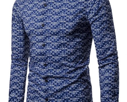 Ericdress Casual Lapel Button Slim Single-Breasted Men’s Shirt