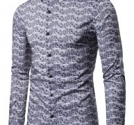 Ericdress Casual Lapel Button Slim Single-Breasted Men’s Shirt