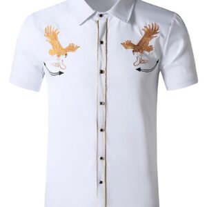 Ericdress Casual Lapel Cartoon Spring Single-Breasted Men's Shirt