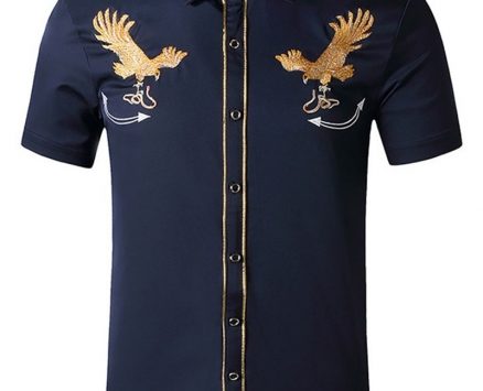 Ericdress Casual Lapel Cartoon Spring Single-Breasted Men’s Shirt