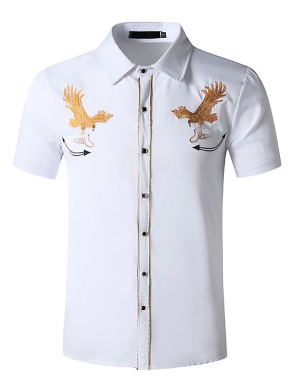 Ericdress Casual Lapel Cartoon Spring Single-Breasted Men's Shirt