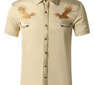 Ericdress Casual Lapel Cartoon Spring Single-Breasted Men’s Shirt