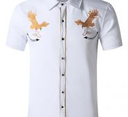 Ericdress Casual Lapel Cartoon Spring Single-Breasted Men’s Shirt