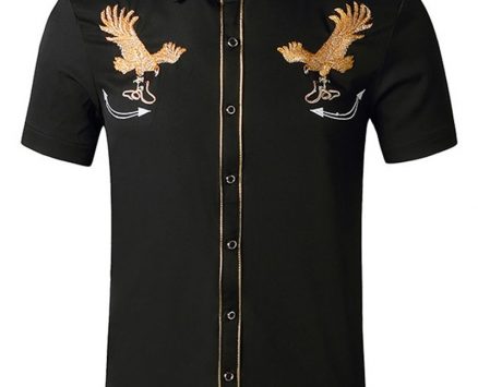 Ericdress Casual Lapel Cartoon Spring Single-Breasted Men’s Shirt