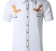 Ericdress Casual Lapel Cartoon Spring Single-Breasted Men’s Shirt