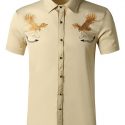 Ericdress Casual Lapel Cartoon Spring Single-Breasted Men’s Shirt