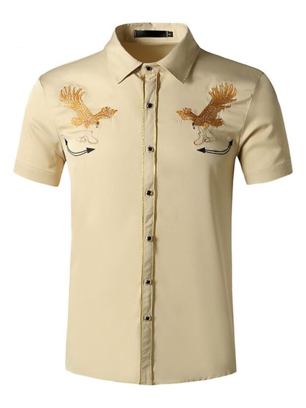 Ericdress Casual Lapel Cartoon Spring Single-Breasted Men's Shirt