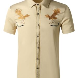 Ericdress Casual Lapel Cartoon Spring Single-Breasted Men's Shirt