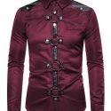 Ericdress Casual Lapel Color Block Single-Breasted Men’s Shirt