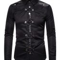 Ericdress Casual Lapel Color Block Single-Breasted Men’s Shirt