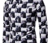 Ericdress Casual Lapel Color Block Spring Single-Breasted Men’s Shirt