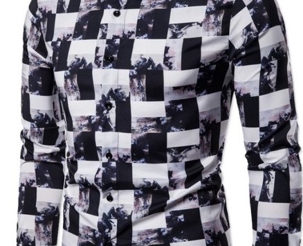 Ericdress Casual Lapel Color Block Spring Single-Breasted Men’s Shirt