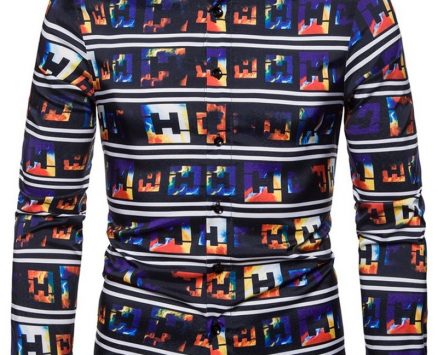 Ericdress Casual Lapel Letter Spring Single-Breasted Men’s Shirt