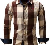 Ericdress Casual Lapel Plaid Fall Single-Breasted Men’s Shirt