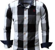 Ericdress Casual Lapel Plaid Fall Single-Breasted Men’s Shirt
