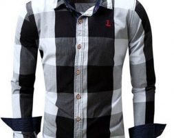 Ericdress Casual Lapel Plaid Fall Single-Breasted Men’s Shirt