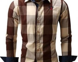 Ericdress Casual Lapel Plaid Fall Single-Breasted Men’s Shirt