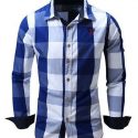 Ericdress Casual Lapel Plaid Fall Single-Breasted Men’s Shirt