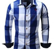 Ericdress Casual Lapel Plaid Fall Single-Breasted Men’s Shirt
