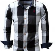 Ericdress Casual Lapel Plaid Fall Single-Breasted Men’s Shirt