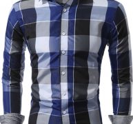 Ericdress Casual Lapel Plaid Single-Breasted Men’s Shirt