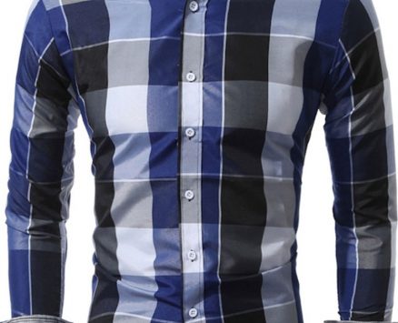 Ericdress Casual Lapel Plaid Single-Breasted Men’s Shirt