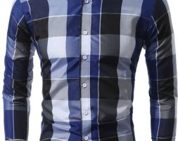 Ericdress Casual Lapel Plaid Single-Breasted Men’s Shirt