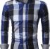 Ericdress Casual Lapel Plaid Single-Breasted Men’s Shirt